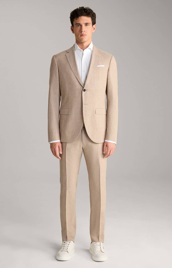 Joop Anzug Damon-Gun in Beige strukturiert