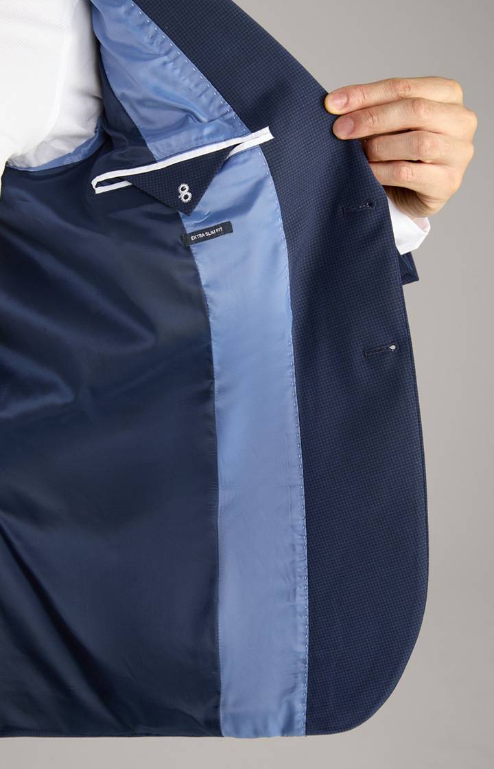 Joop Anzug Damon-Gun In Blau/Schwarz Gemustert