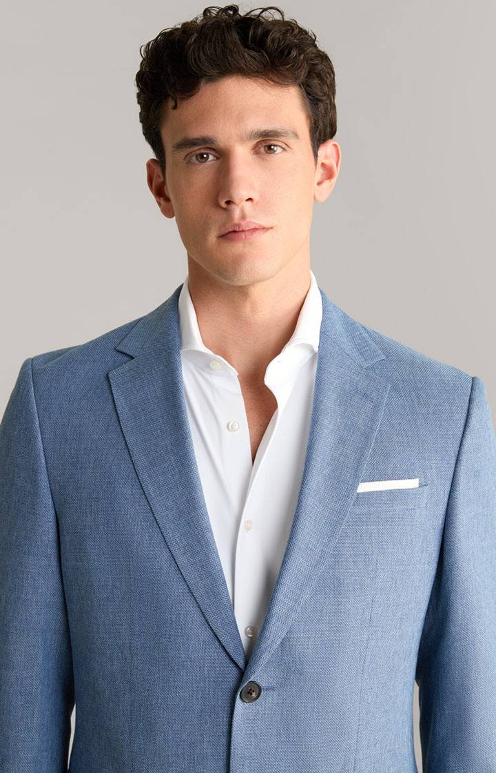 Joop Anzug Damon-Gun In Hellblau Strukturiert