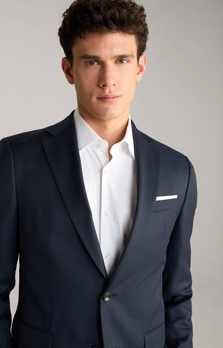 Joop Anzug Finch-Brad In Navy Strukturiert