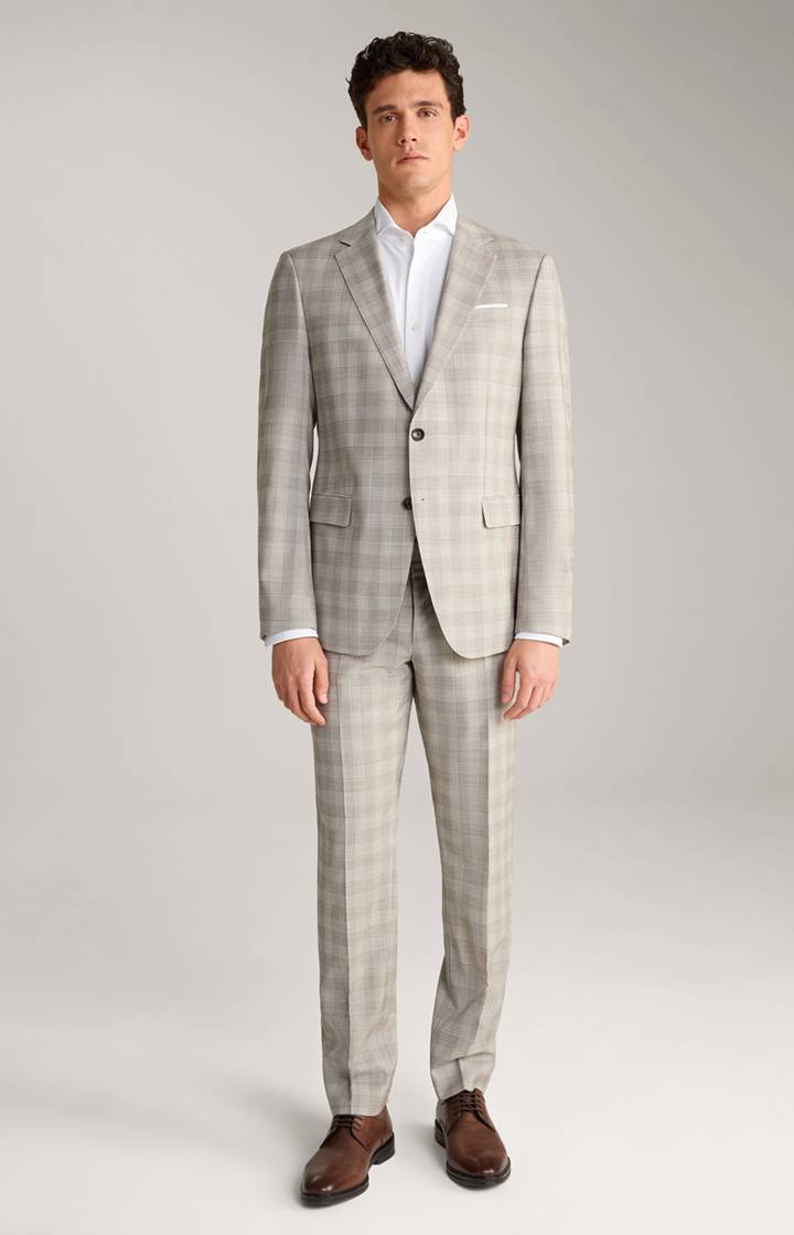Joop Anzug Herby-Blayr in Beige kariert
