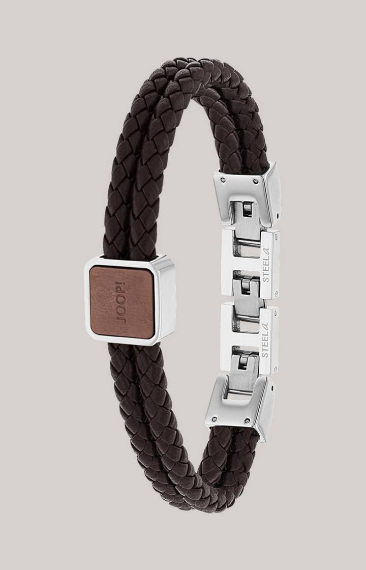 Joop Armband in Silber/Braun