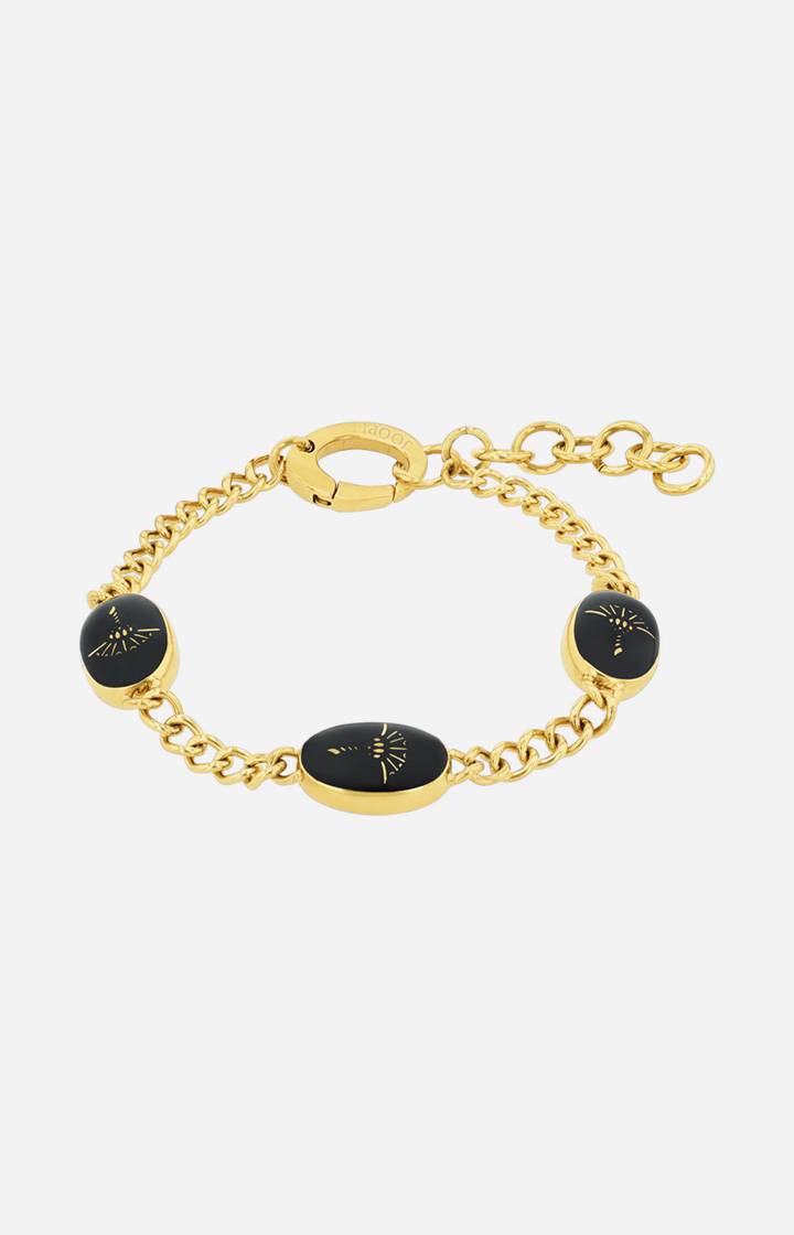 Joop Armband mit Enamel Black in Gold/Schwarz