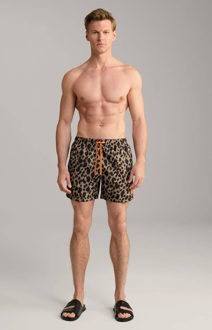 Joop Badeshorts Hidden Beach in Braun/Schwarz