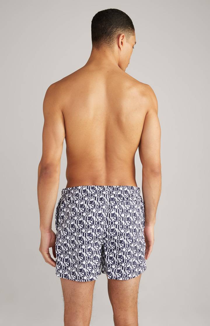 Joop Badeshorts Siesta Beach In Dunkelblau/Weiß