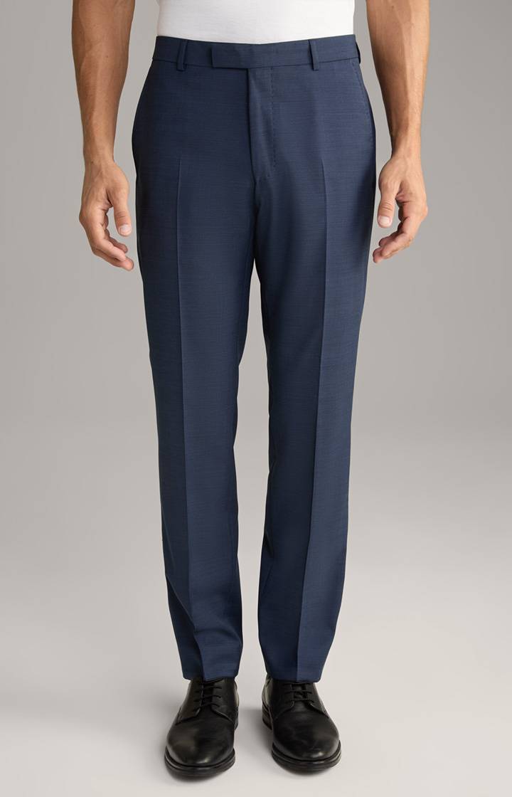 Joop Baukasten-Anzughose Brad in Navy strukturiert