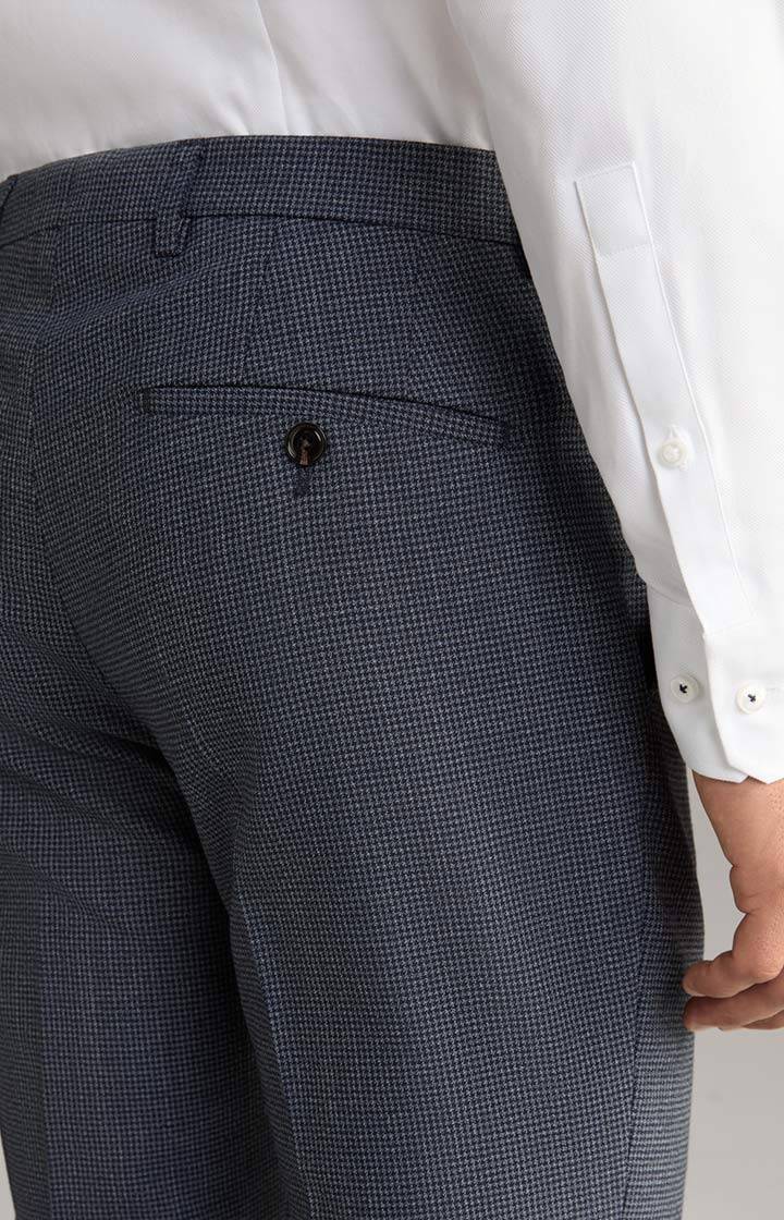 Joop Baukasten-Anzughose Gun In Navy Kariert