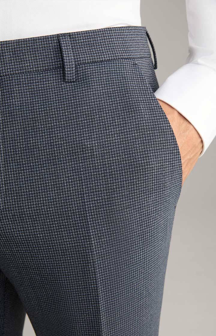 Joop Baukasten-Anzughose Gun In Navy Kariert