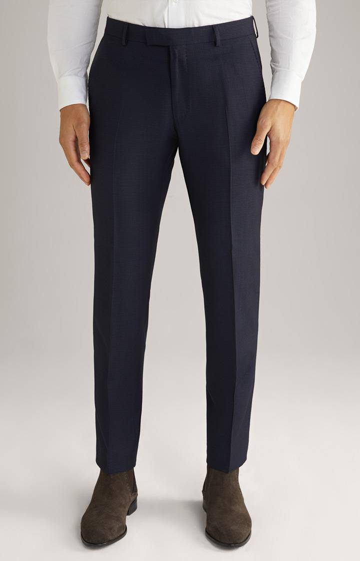 Joop Baukasten-Hose Blayr in Navy strukturiert
