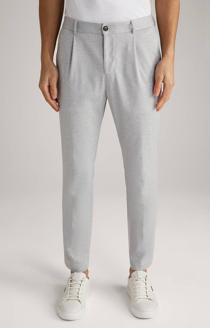 Joop Baukasten-Hose Lester in Hellgrau meliert