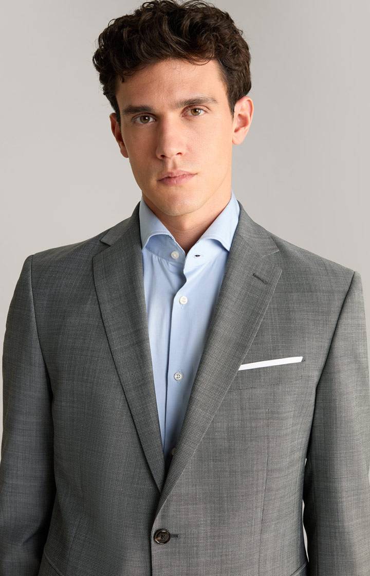 Joop Baukasten-Sakko Finch In Grau Strukturiert