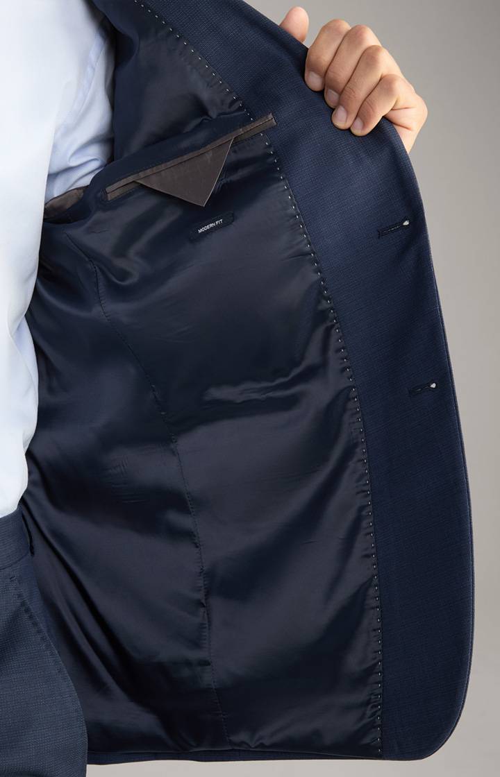 Joop Baukasten-Sakko Finch In Navy Strukturiert