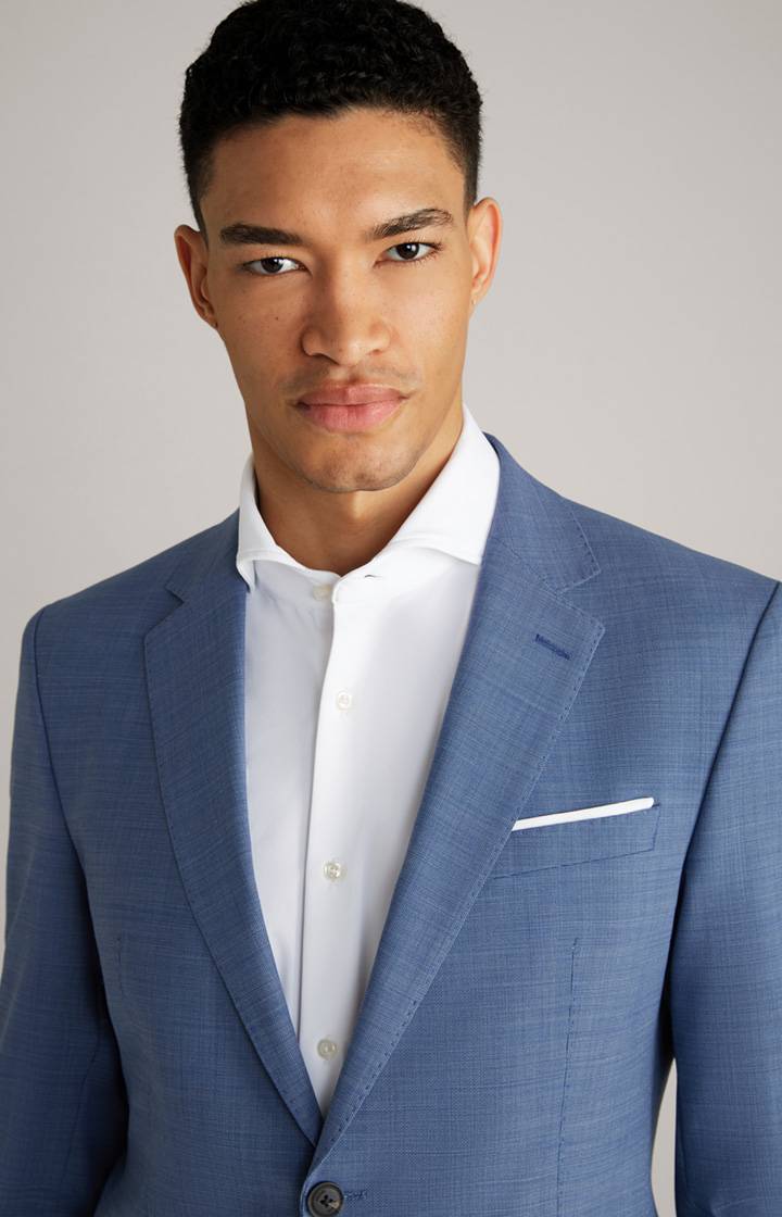 Joop Baukasten-Sakko Herby In Blau Strukturiert