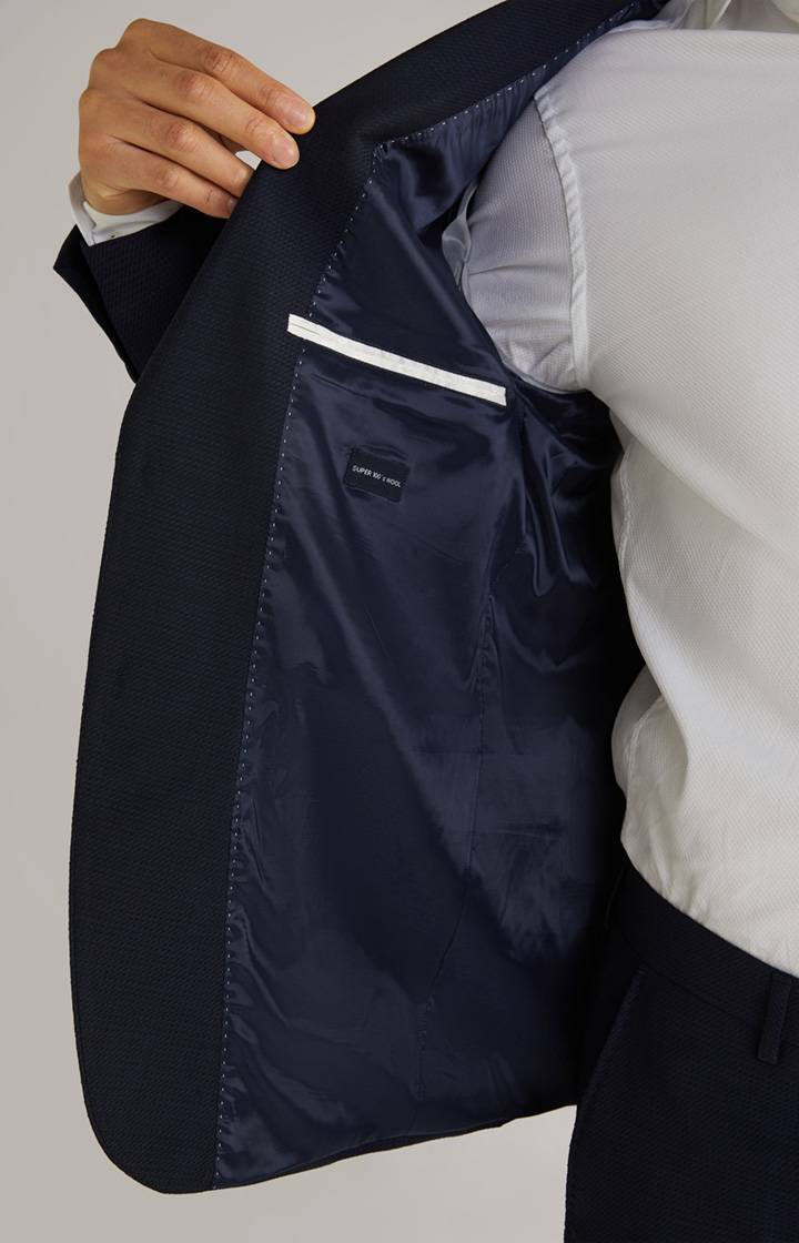 Joop Baukasten-Sakko Herby In Navy Strukturiert
