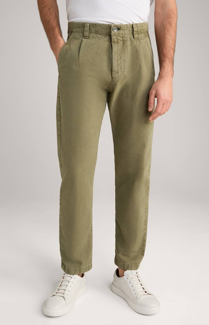 Joop Baumwoll-Chino Len in Oliv