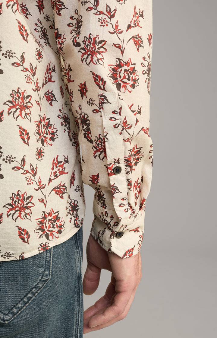 Joop Baumwoll-Hemd Hanson In Beige Gemustert