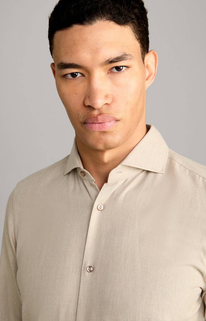 Joop Baumwoll-Hemd Pai In Beige