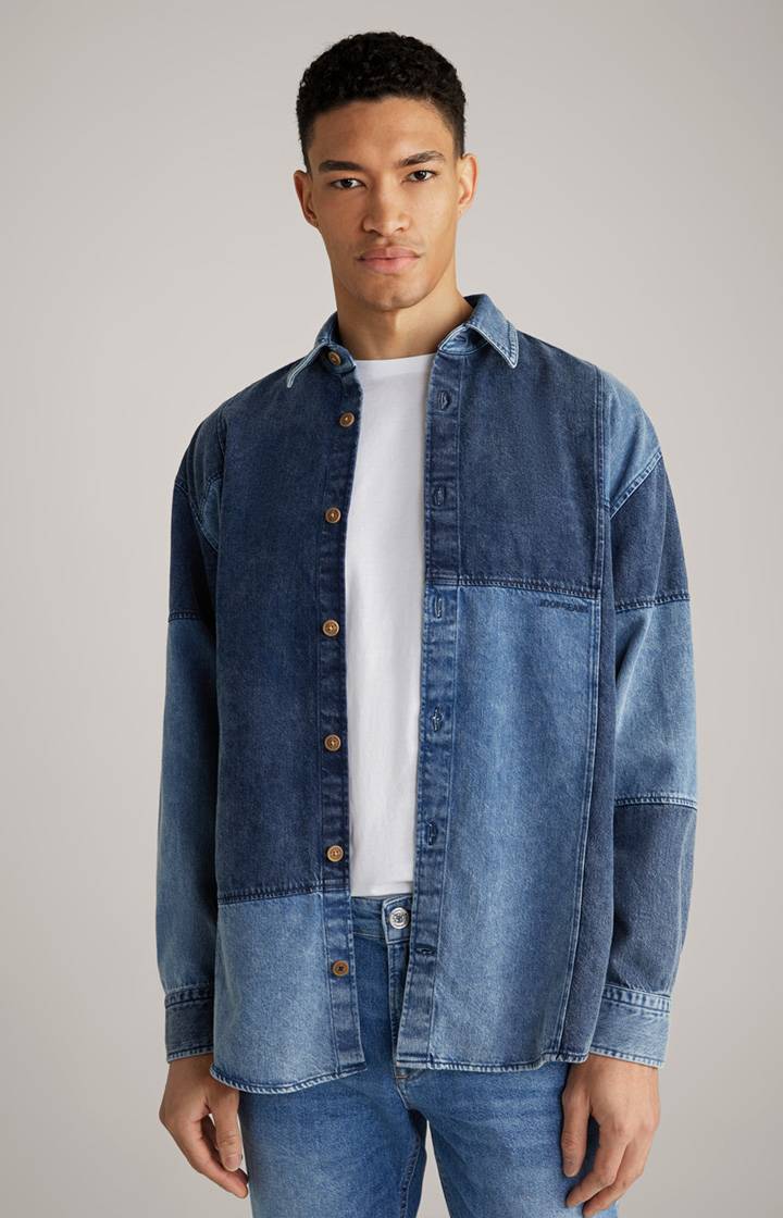 Joop Baumwoll-Jeanshemd Hermen in Blau