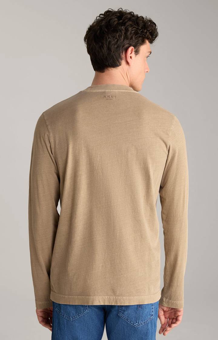 Joop Baumwoll-Langarmshirt Carlito In Hellbraun