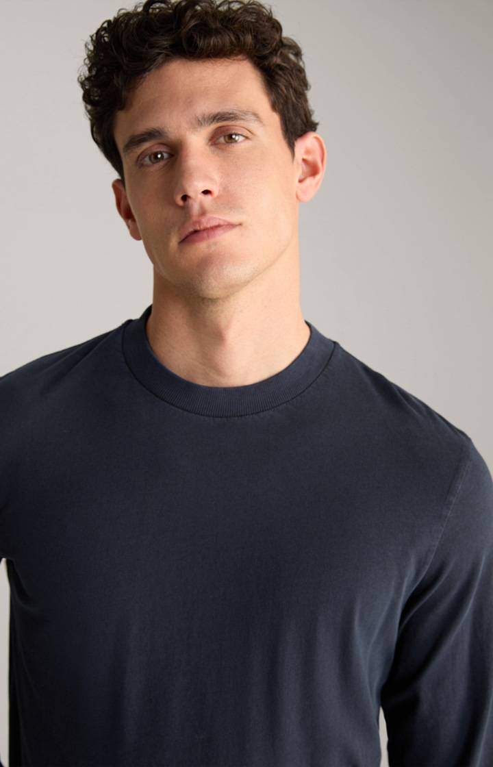 Joop Baumwoll-Langarmshirt Carlito In Navy