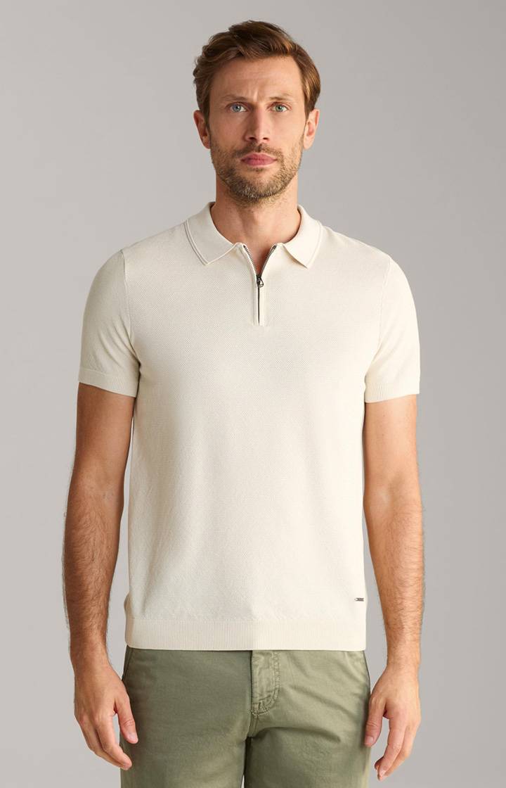 Joop Baumwoll-Poloshirt Vancro in Natural