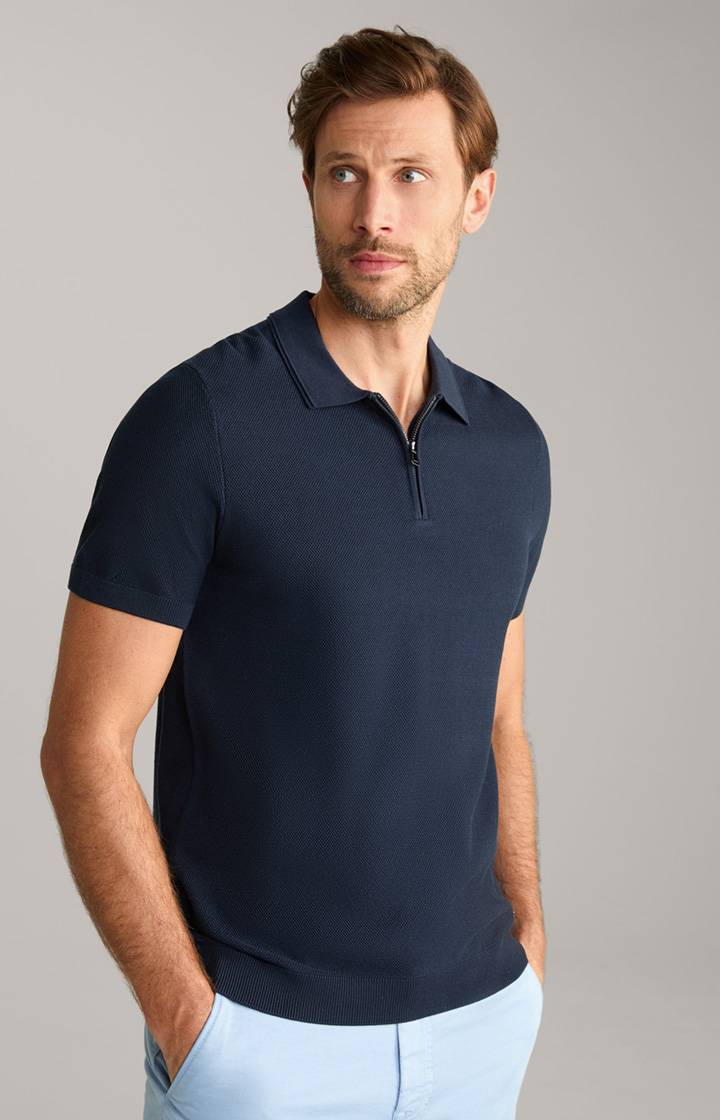 Joop Baumwoll-Poloshirt Vancro in Navy