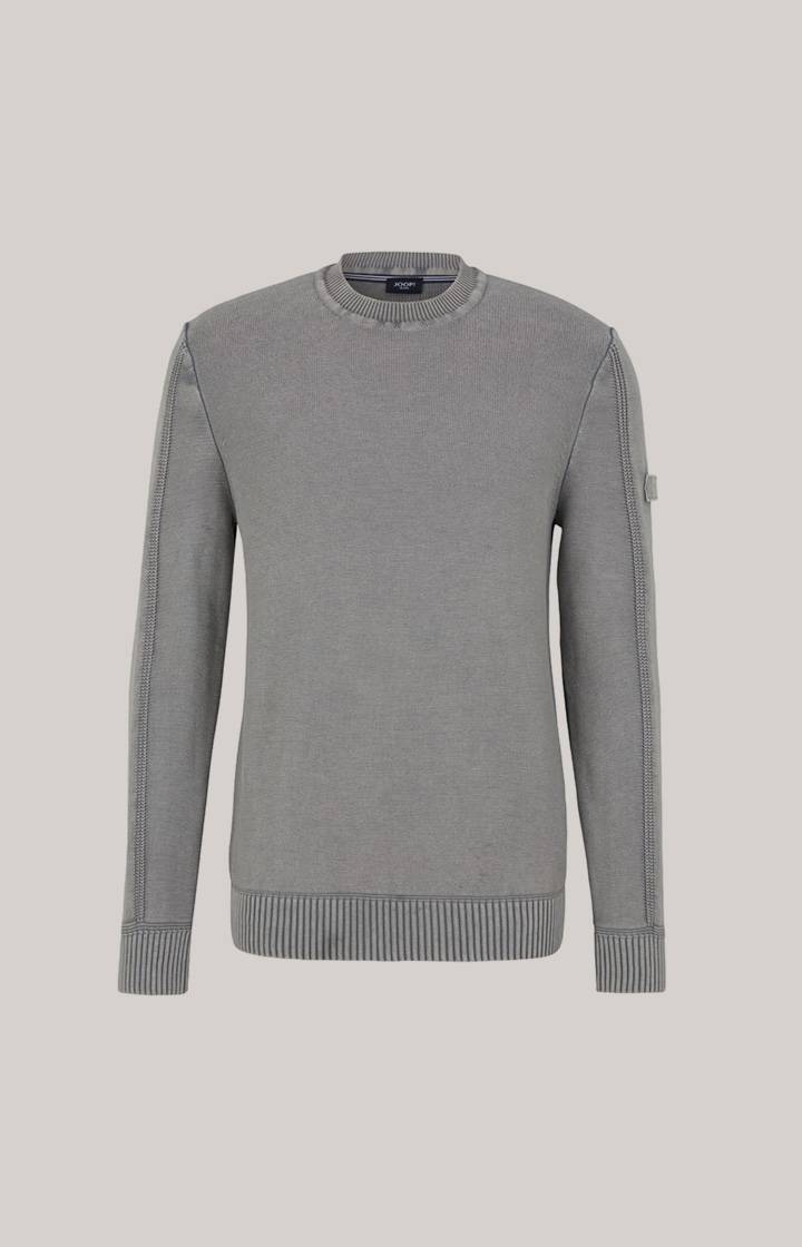 Joop Baumwoll-Pullover Howard In Grau Meliert