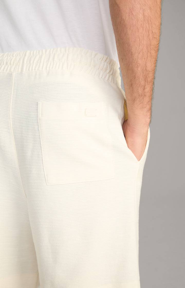 Joop Baumwoll-Shorts Damiano In Creme Strukturiert