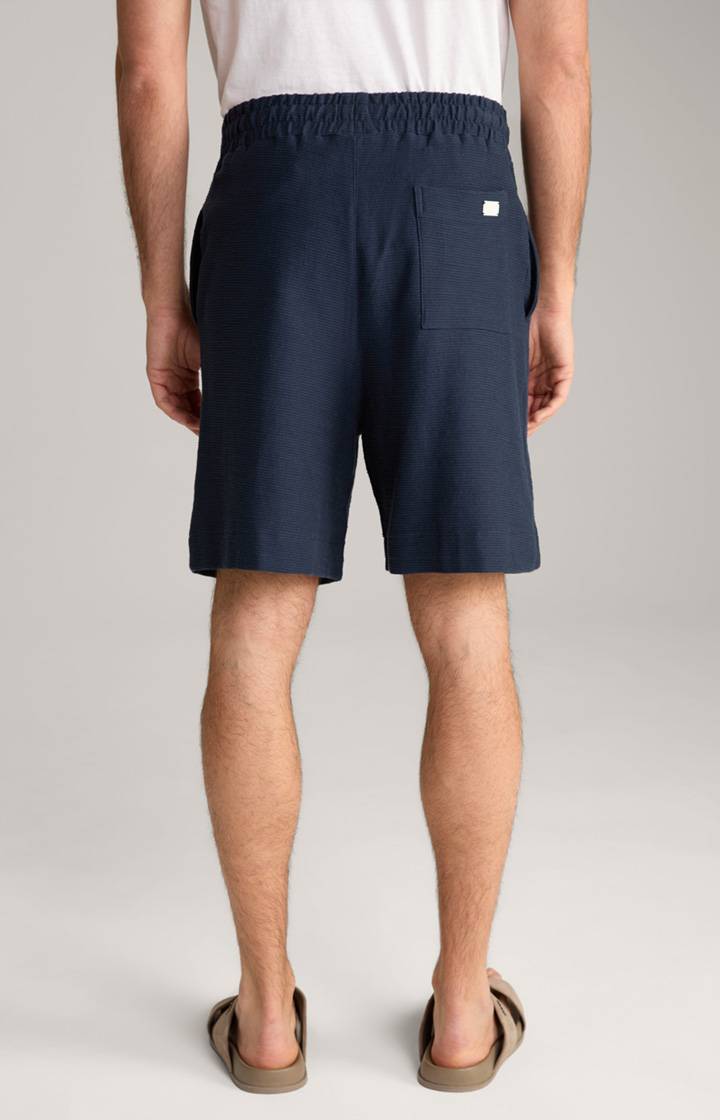 Joop Baumwoll-Shorts Damiano In Navy Strukturiert