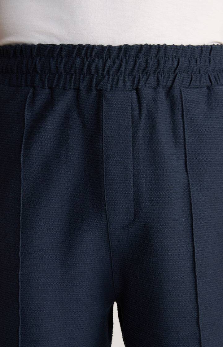 Joop Baumwoll-Shorts Damiano In Navy Strukturiert