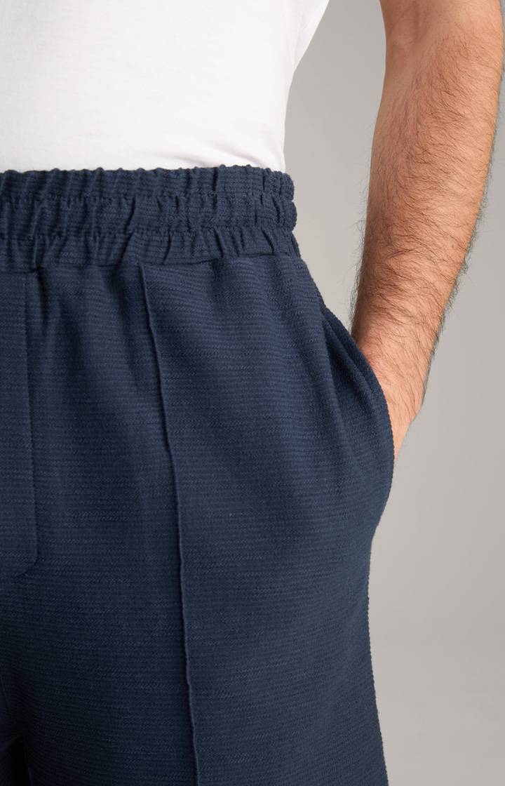 Joop Baumwoll-Shorts Damiano In Navy Strukturiert
