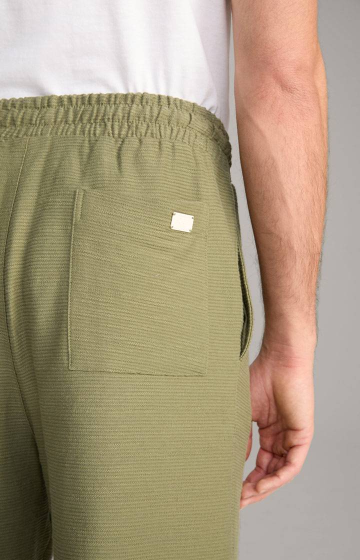 Joop Baumwoll-Shorts Damiano In Oliv Strukturiert