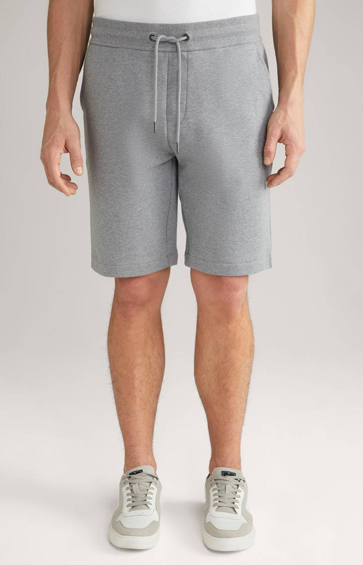 Joop Baumwoll-Sweat-Shorts Santo in Grau meliert