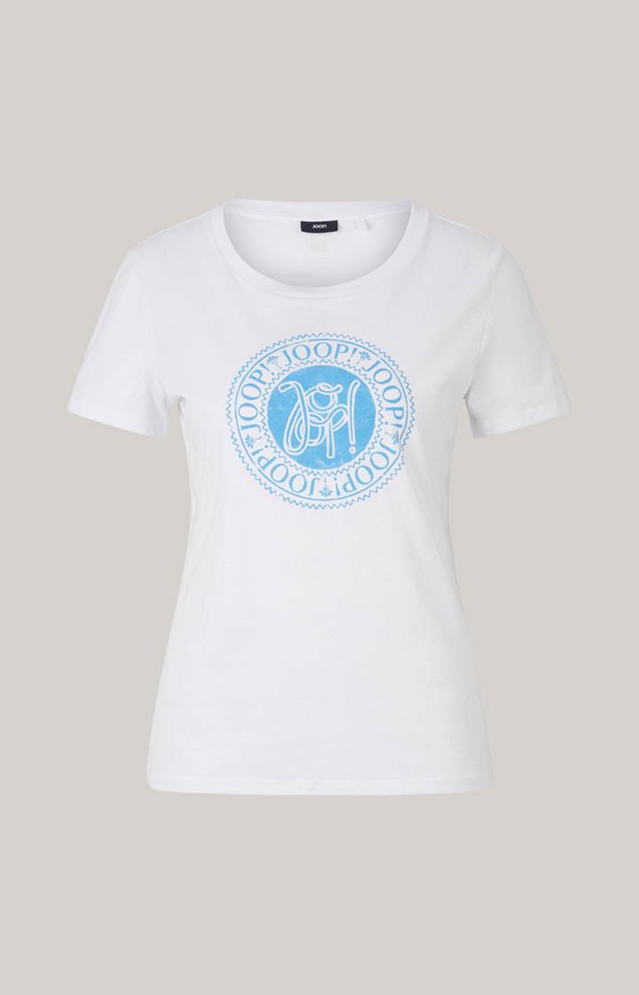 Joop Baumwoll-T-Shirt In Weiß/Blau