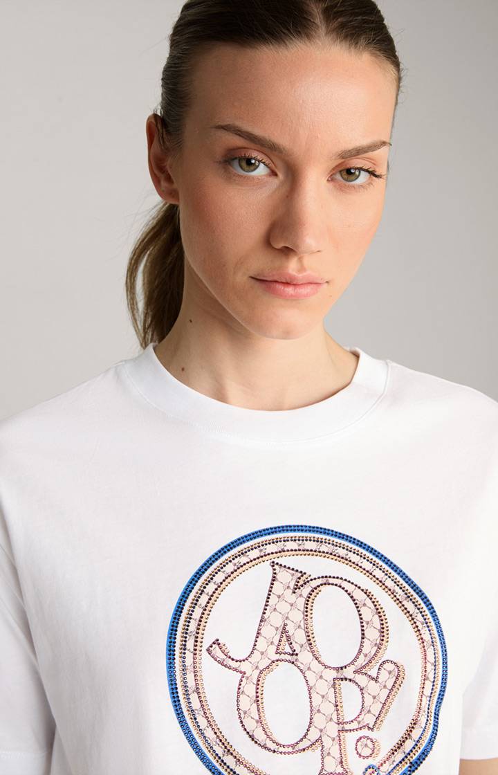 Joop Baumwoll-T-Shirt In Weiß/Blau