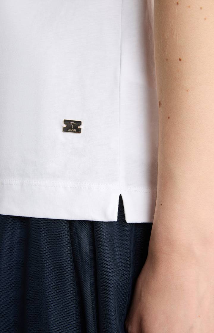 Joop Baumwoll-T-Shirt In Weiß/Blau