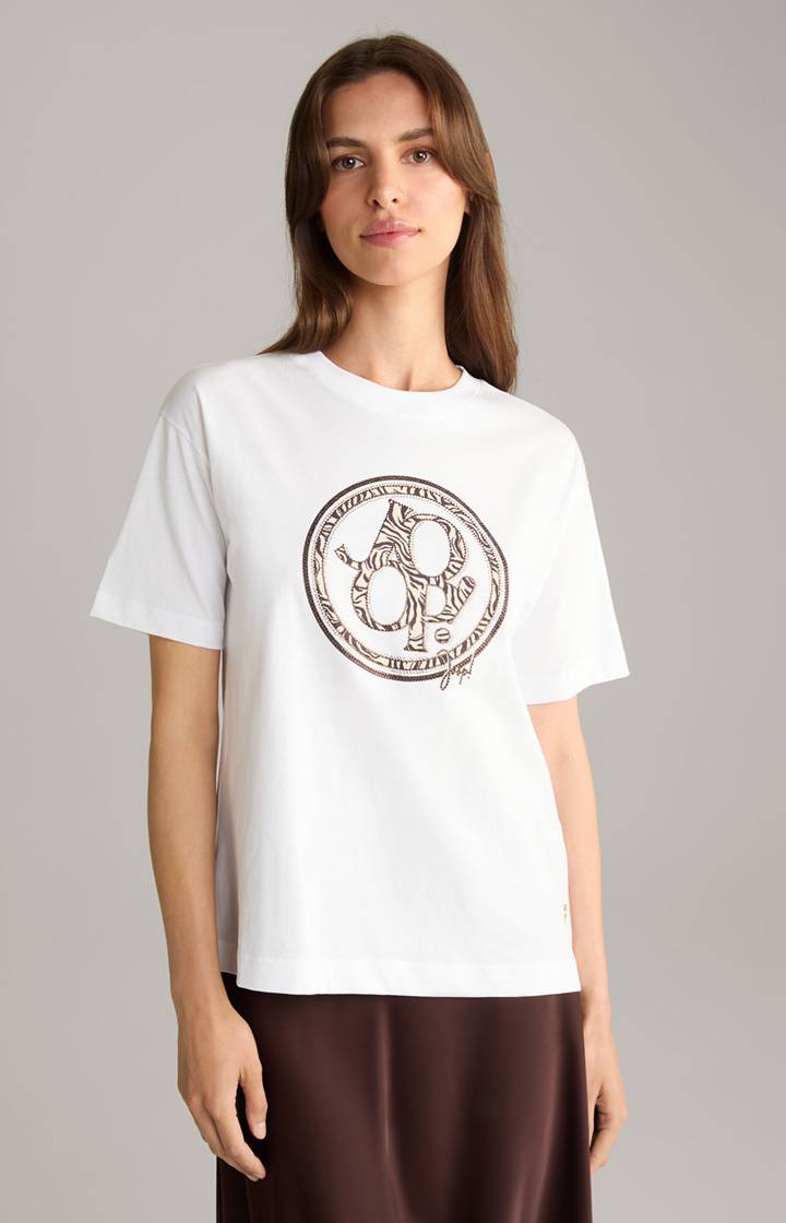 Joop Baumwoll-T-Shirt in Weiß