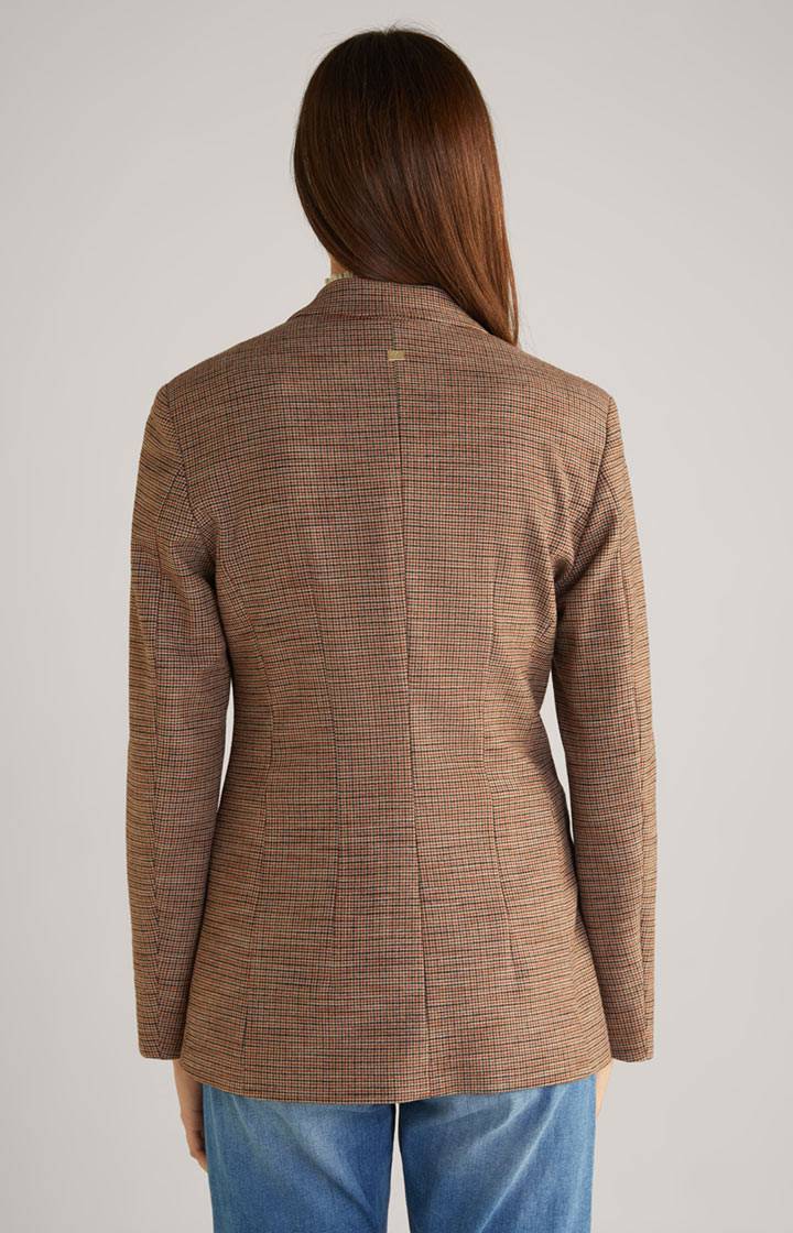 Joop Blazer In Orange/Schwarz/Ecru Gemustert