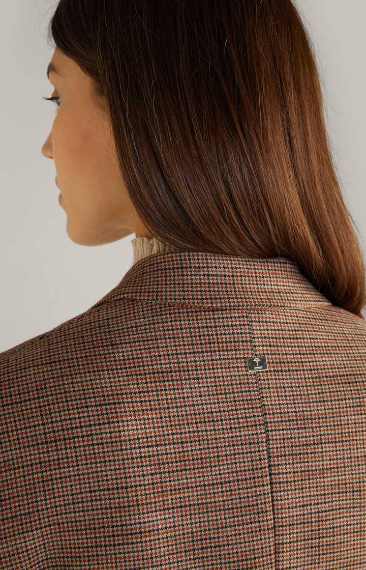 Joop Blazer In Orange/Schwarz/Ecru Gemustert