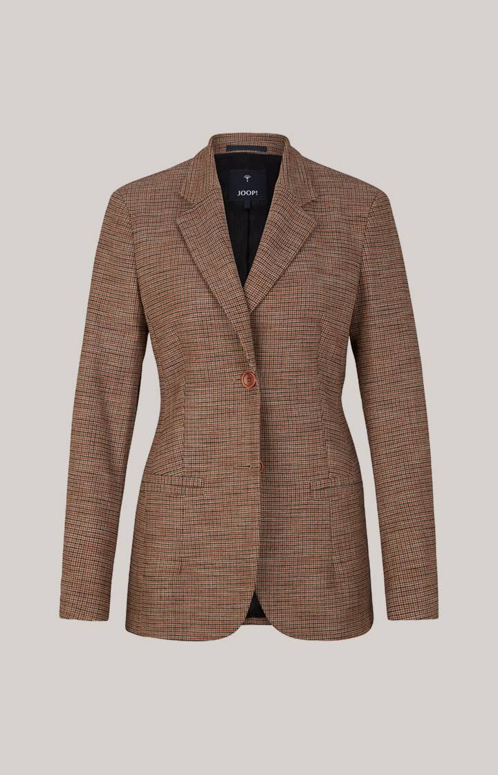 Joop Blazer In Orange/Schwarz/Ecru Gemustert