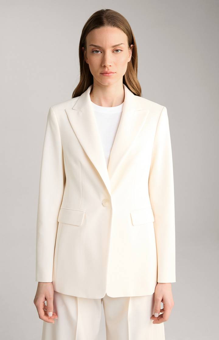 Joop Blazer mit feinen Nadelstreifen in Offwhite