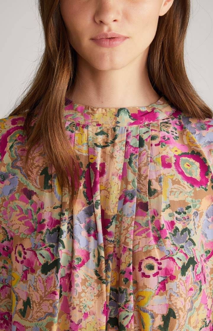 Joop Bluse In Beige/Pink Gemustert