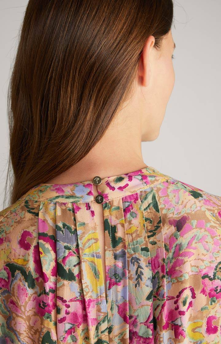 Joop Bluse In Beige/Pink Gemustert