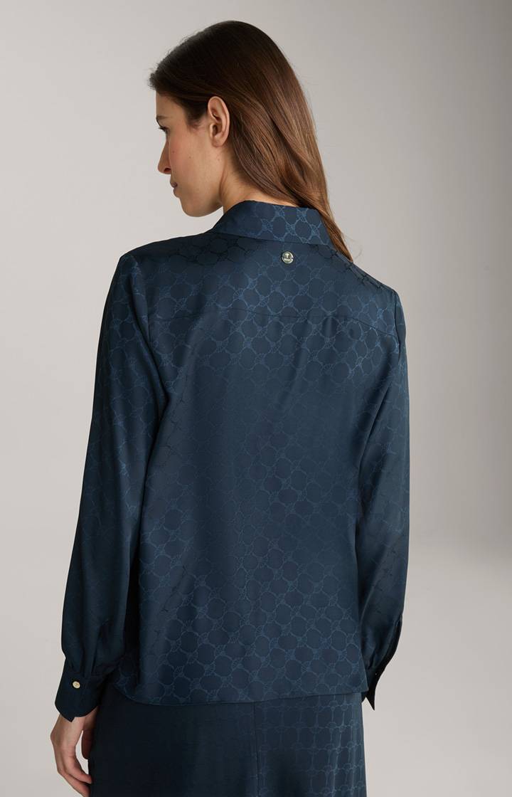 Joop Bluse In Navy Gemustert