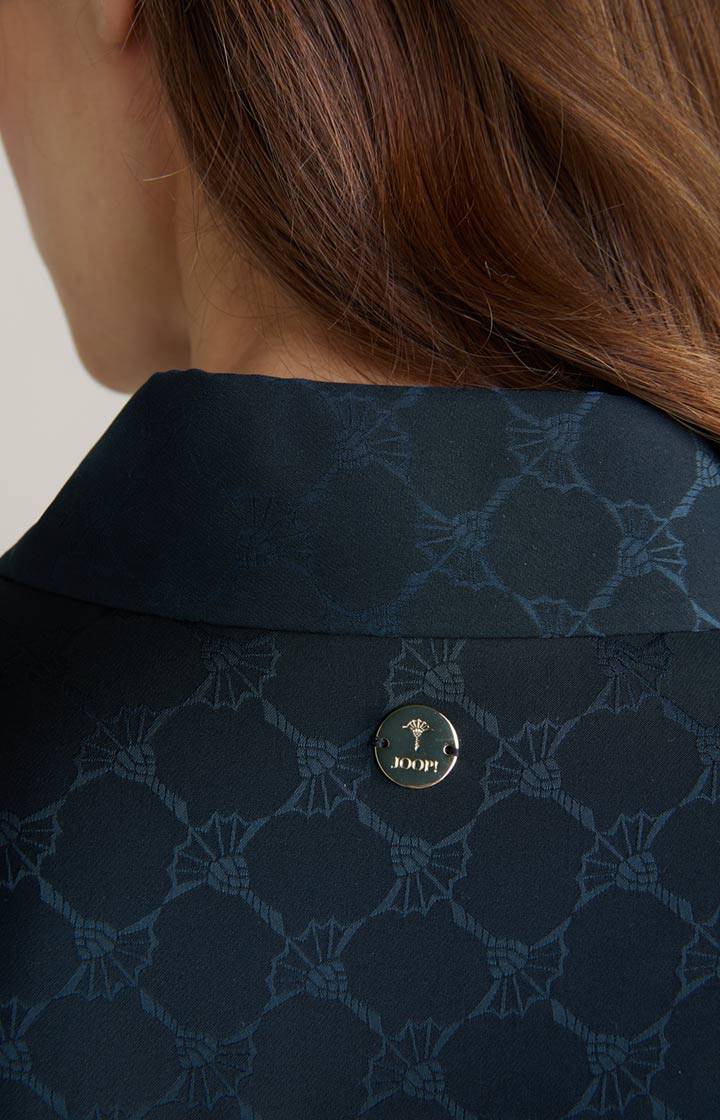 Joop Bluse In Navy Gemustert