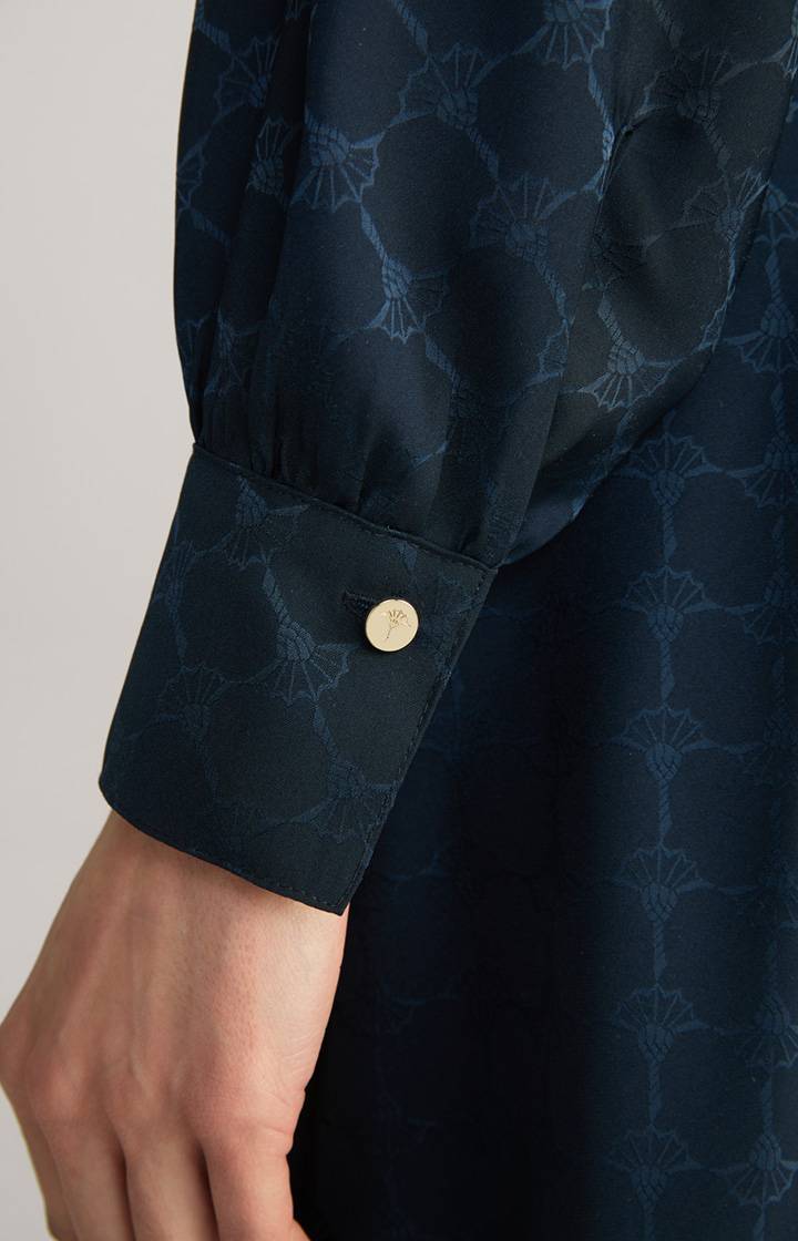 Joop Bluse In Navy Gemustert