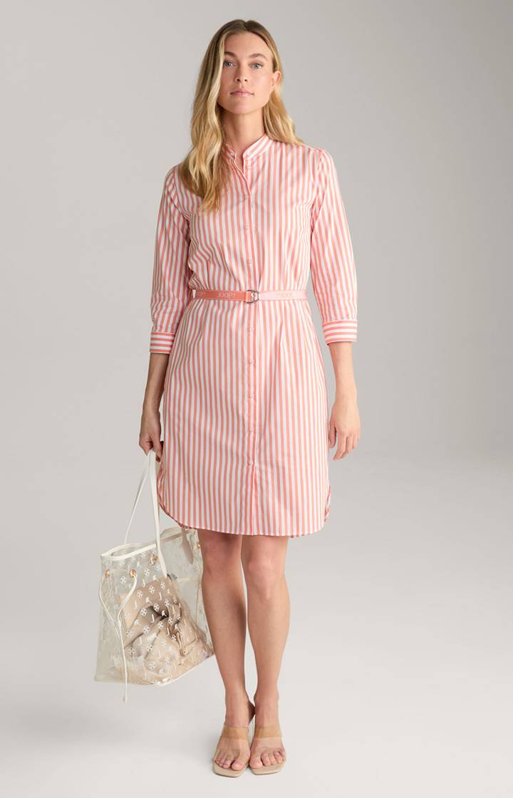 Joop Blusen-Kleid In Orange/Weiß Gestreift