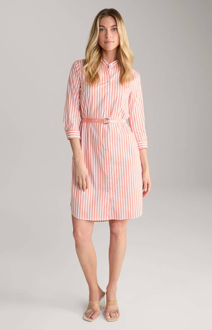 Joop Blusen-Kleid in Orange/Weiß gestreift