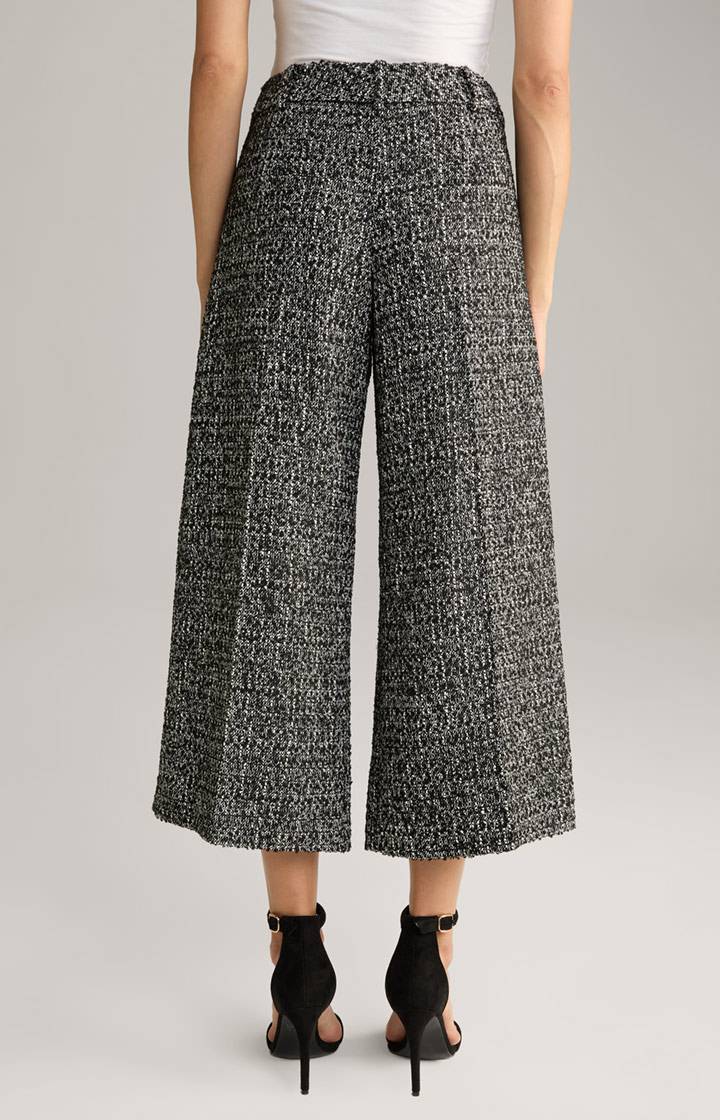 Joop Bouclé-Culotte In Schwarz/Weiß Gemustert