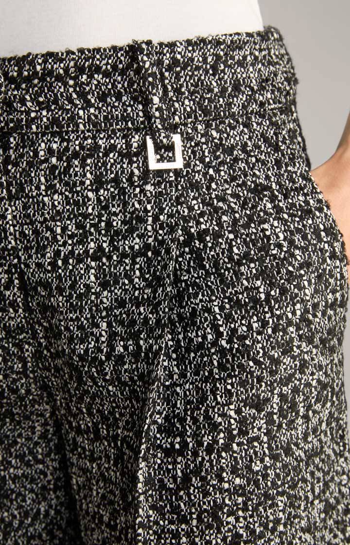 Joop Bouclé-Culotte In Schwarz/Weiß Gemustert